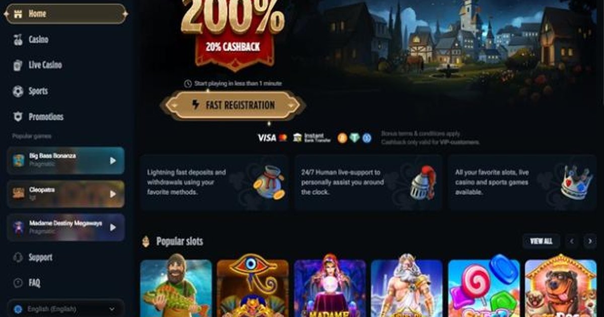 Kingdom Casino interface testée en avril 2026 - meilleur plateforme de jeu